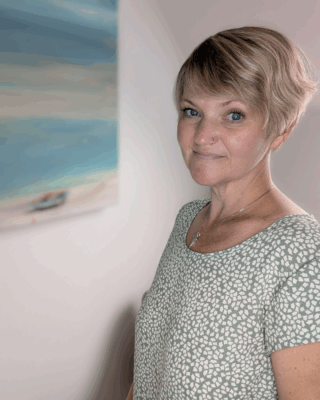 Sandra Kirsch, offen, lächelnd