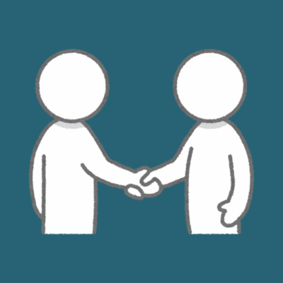 Trägerbegleitung auf Augenhöhe, Hand in Hand