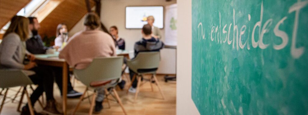 Teilnehmer während des Seminares in meinen Räumlichkeiten 